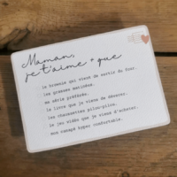 Carte *Maman, je t'aime + que...