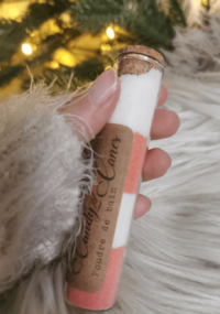 Fiole de poudre de bain *Cannelle et vanille