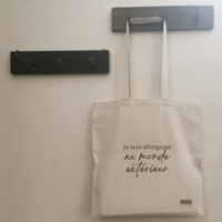 Tote bag *Je suis allergique au monde extérieur