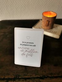 Carte *Je te promets de préparer ton café encore un million de fois