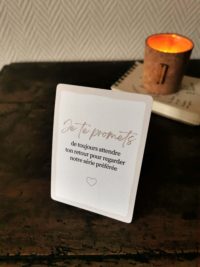 Carte *Je te promets de toujours attendre ton retour pour regarder notre série préférée