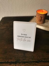Carte *Je veux hiberner avec toi toute la vie